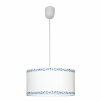 Distribuidor - Lâmpadas Diversas | Colgantes Infantil | COLGANTE CENEFA BLANCO/AZUL 1XE27 REGX35D Ref: 107393508